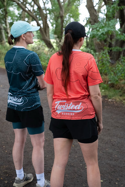 Topo Tee — Coral