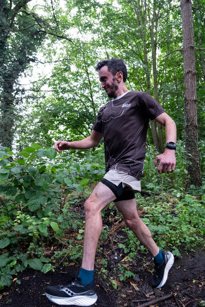 Topo Tee — Brown