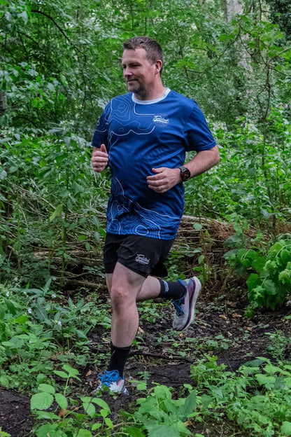 Topo Tee — Peacock Blue
