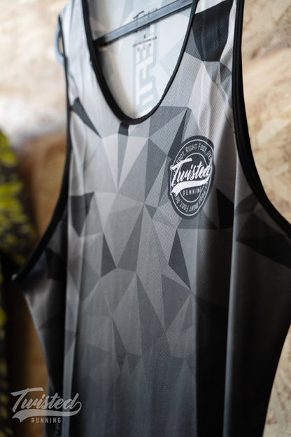 "Geo" Vest - Black/Grey