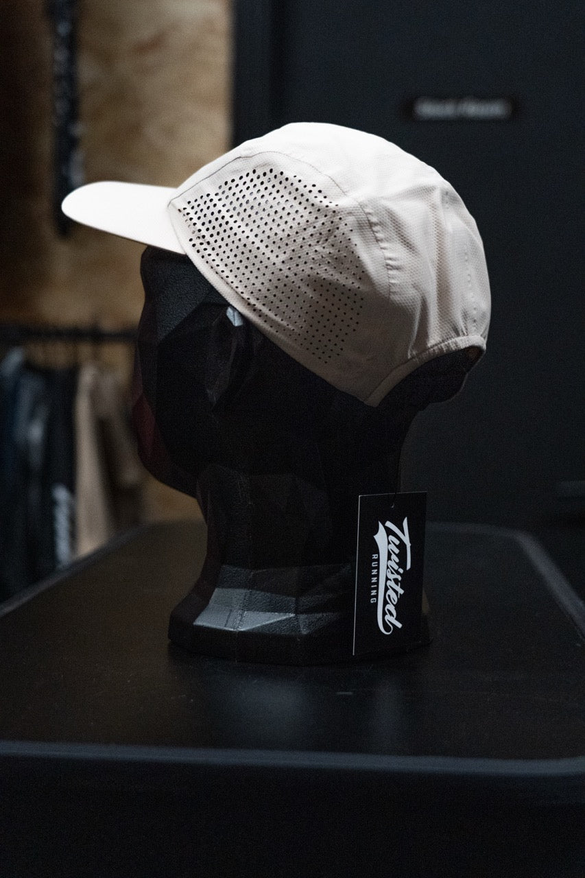 Twisted Perforated Run Cap - Beige