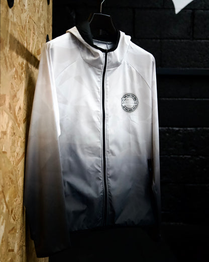 Twisted Running Windbreaker – Geo Grey / White (New Sleeve Fabric)