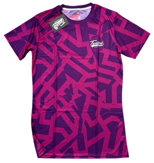 "Shatter" Technical Race Tee –  Purple/Purple