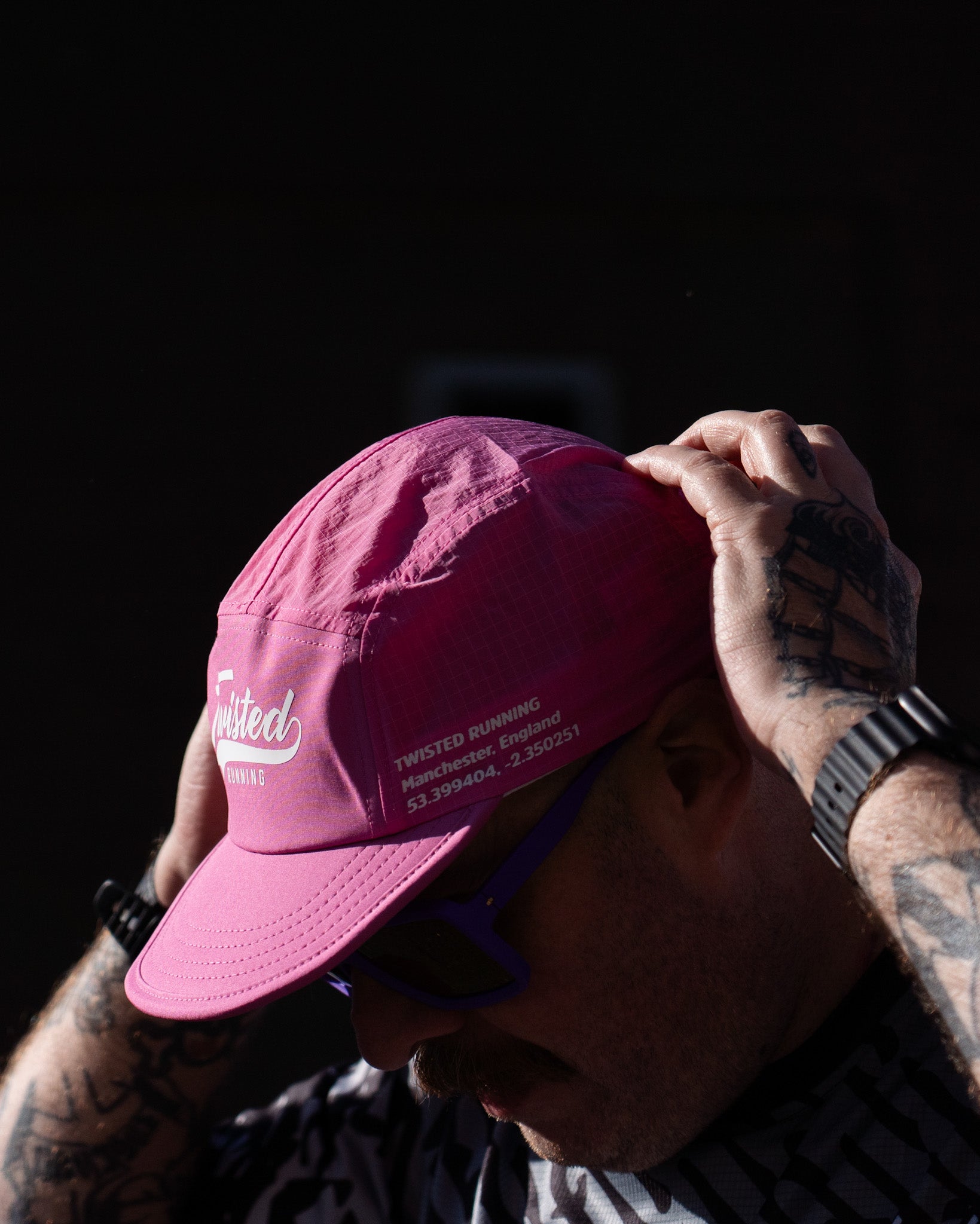 Twisted Running Cap – Light Pink