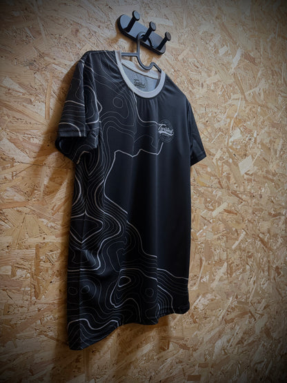 Topo Tee — Charcoal