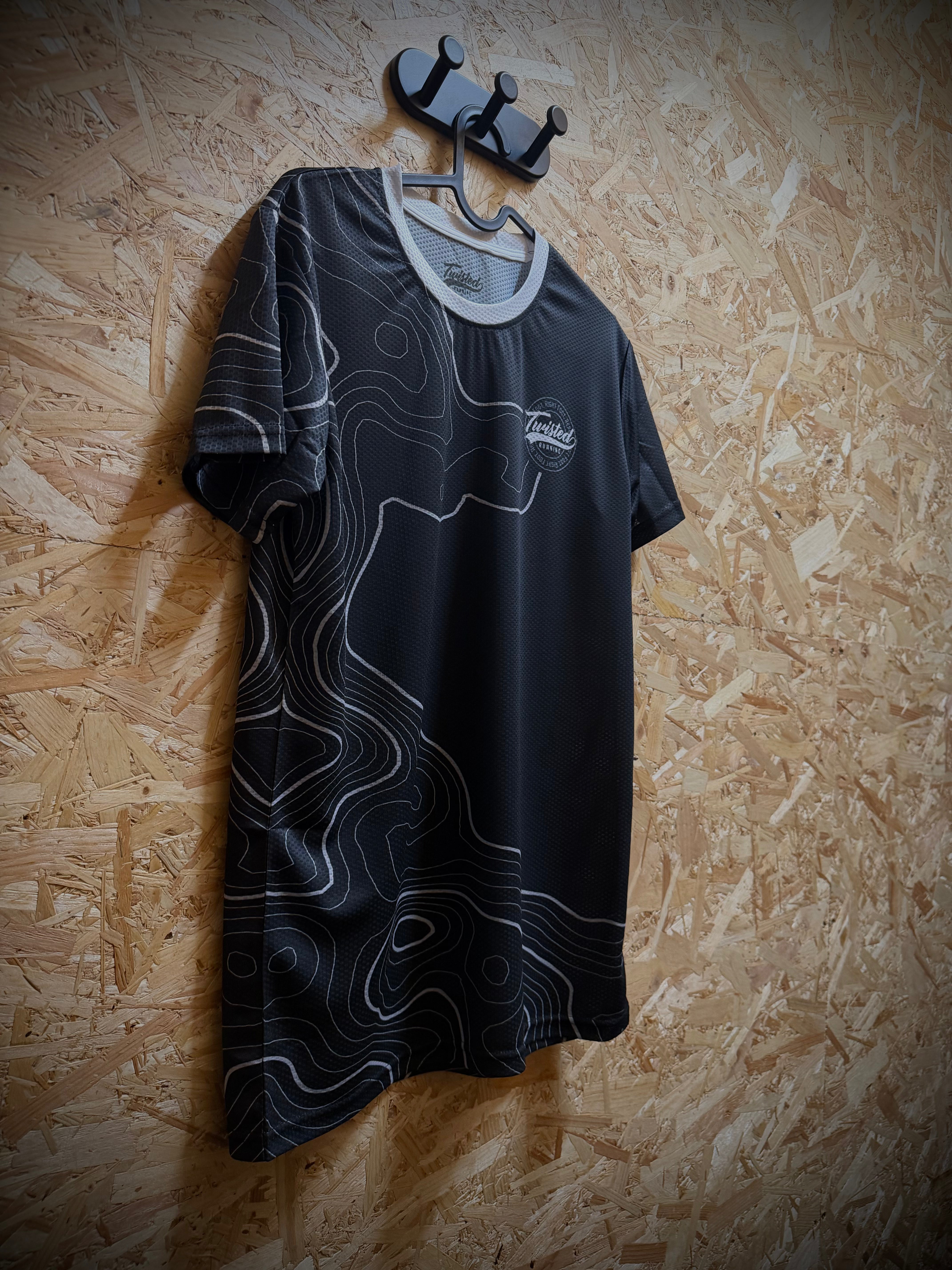Topo Tee — Charcoal