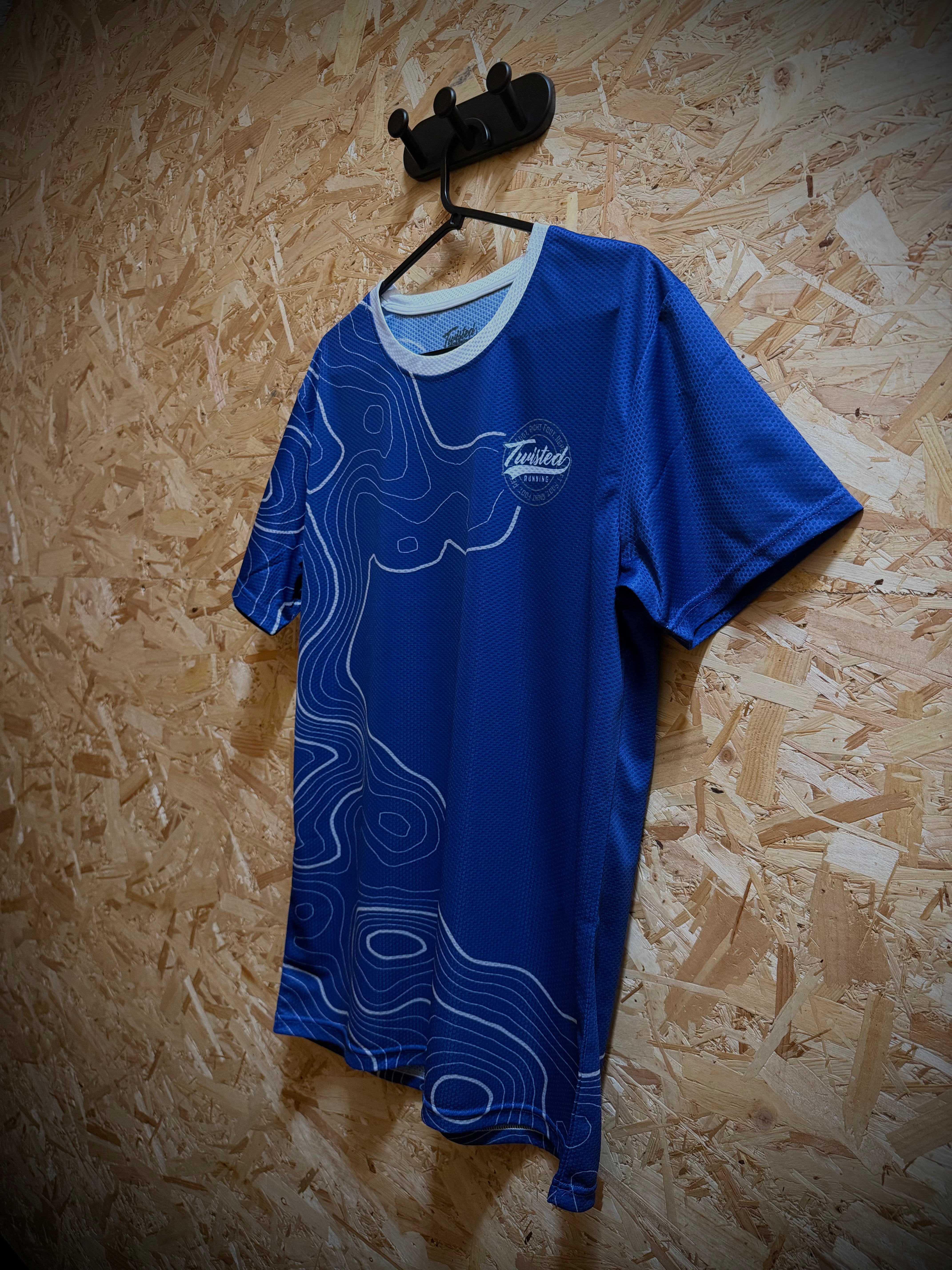 Topo Tee — Peacock Blue