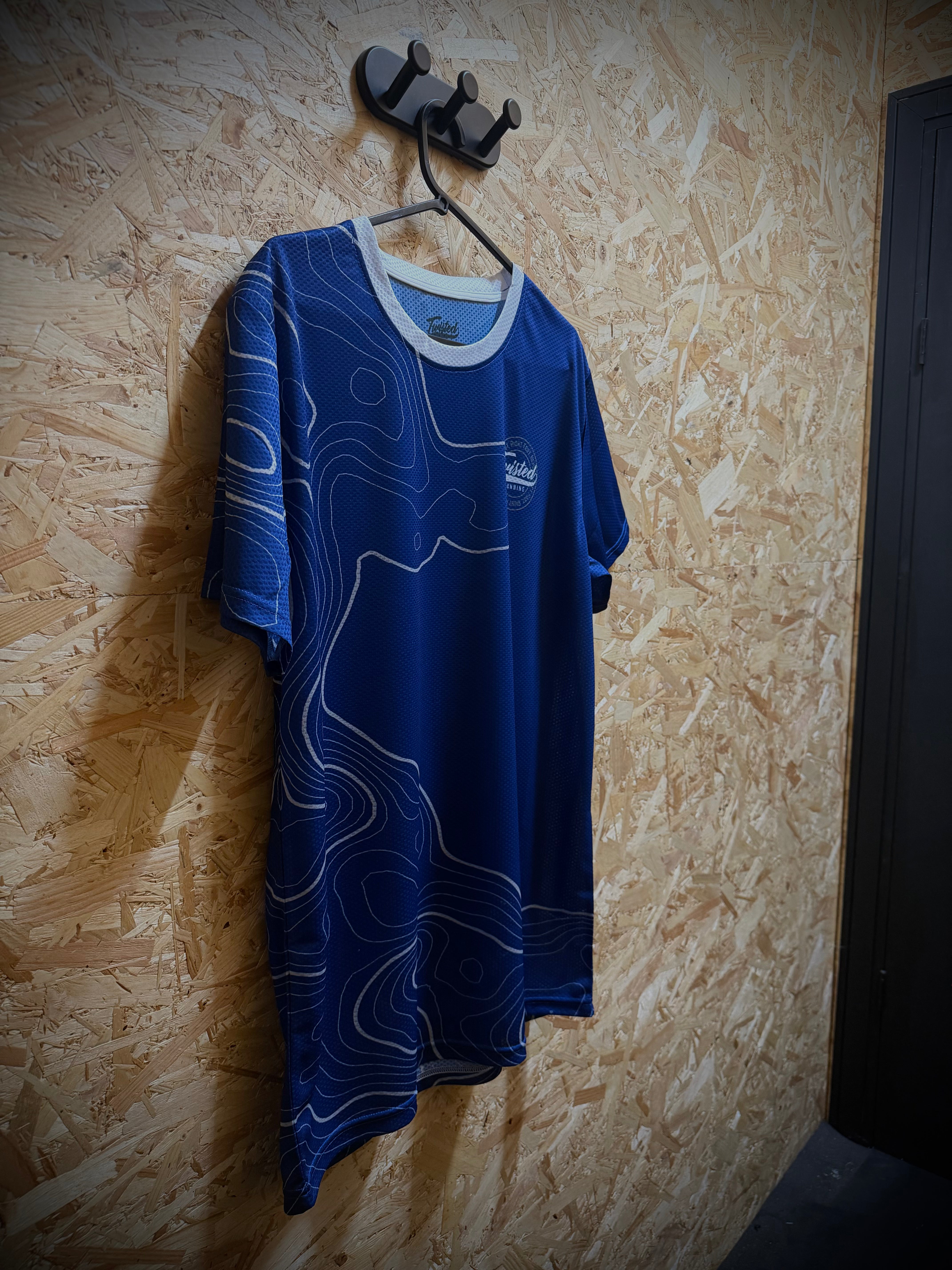 Topo Tee — Peacock Blue