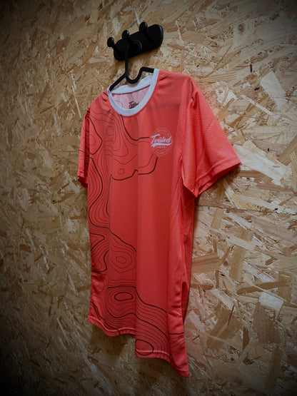 Topo Tee — Coral