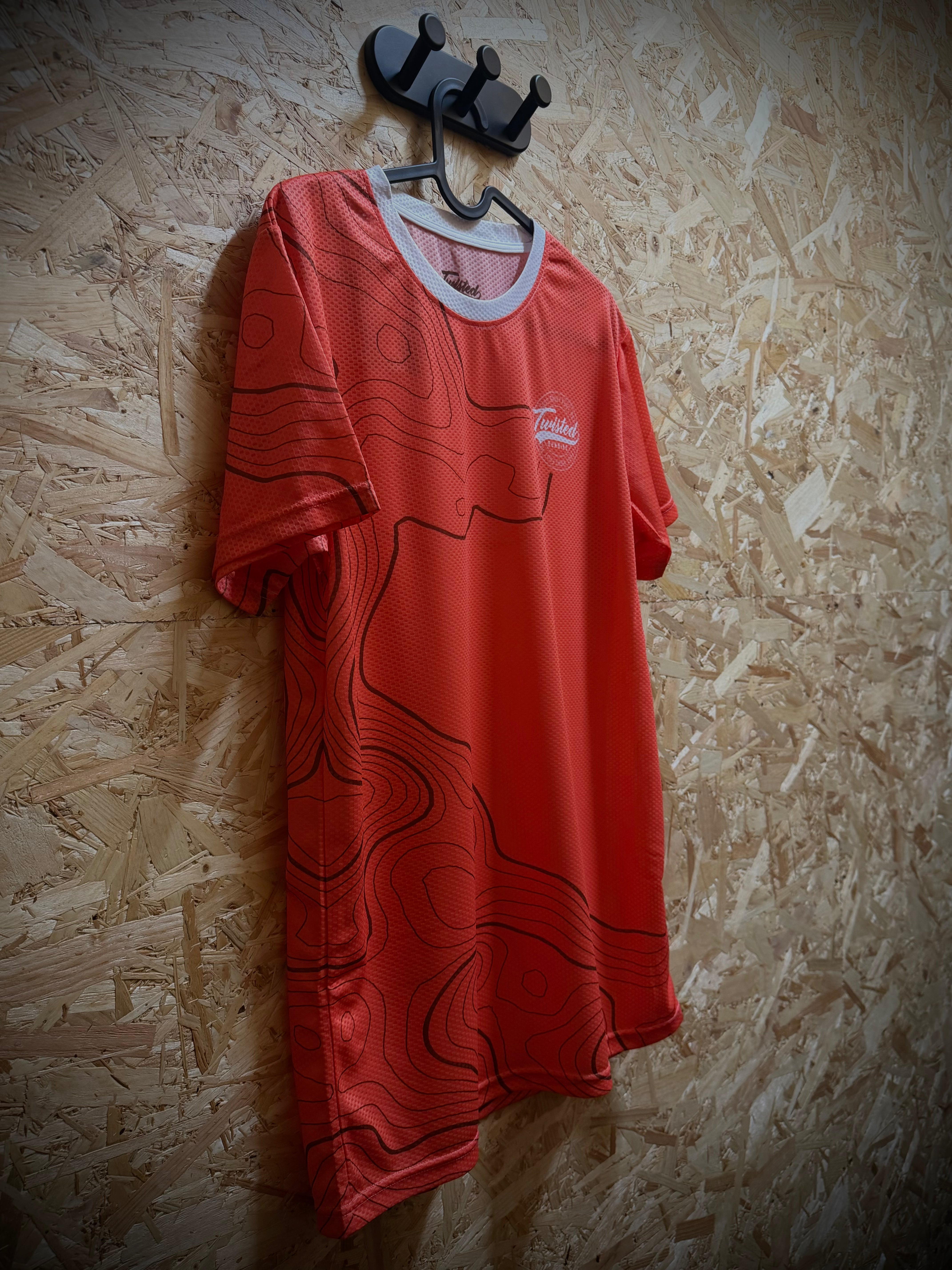 Topo Tee — Coral