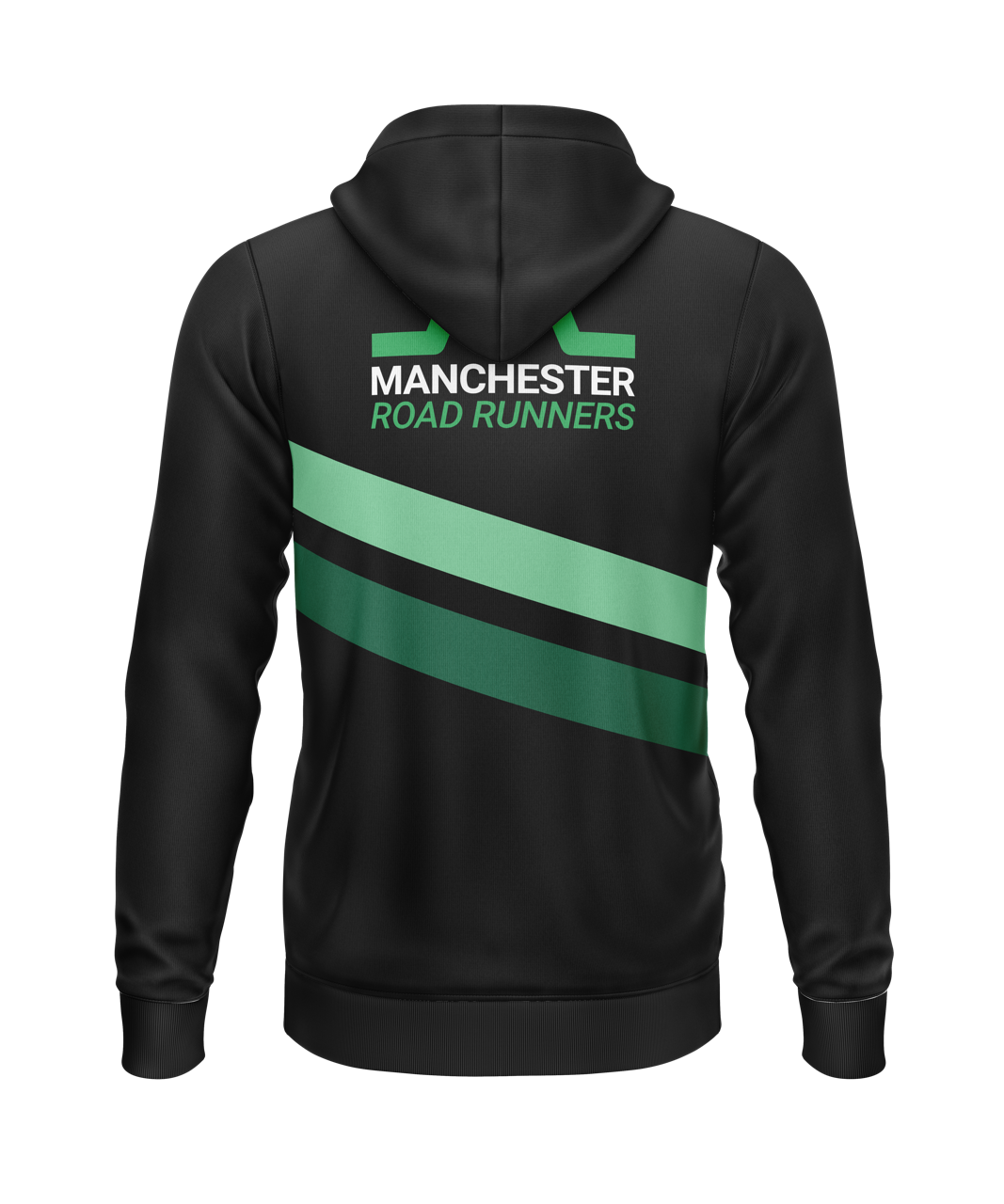 Manchester Road Runners Hoodie (Polyester) - Black/Green