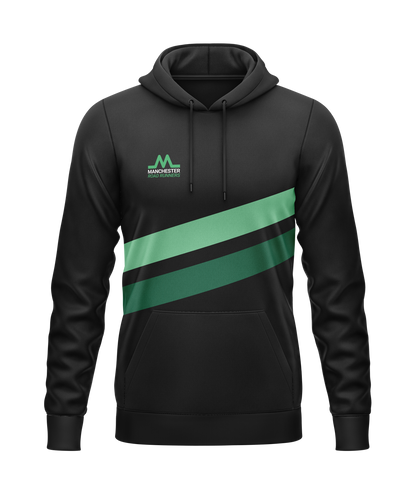 Manchester Road Runners Hoodie (Polyester) - Black/Green