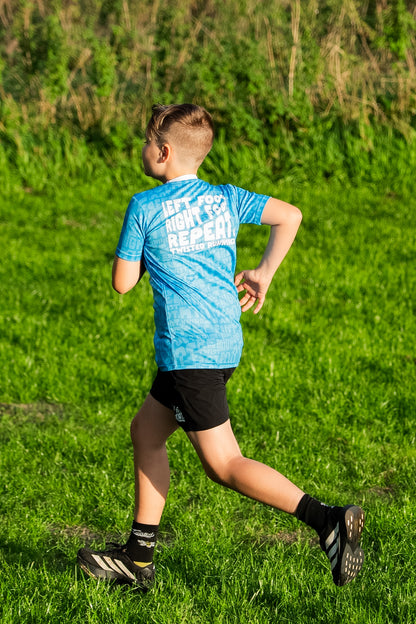 Kids Slogan Tee - Blue