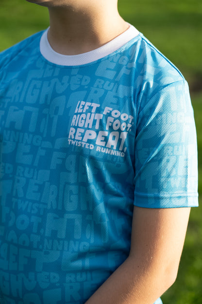 Kids Slogan Tee - Blue