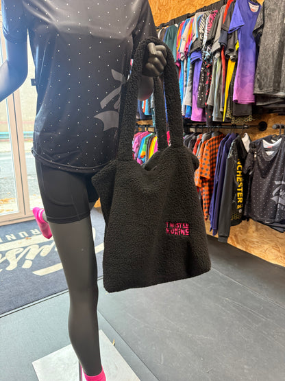 Twisted Running Borg Fleece Tote Bag