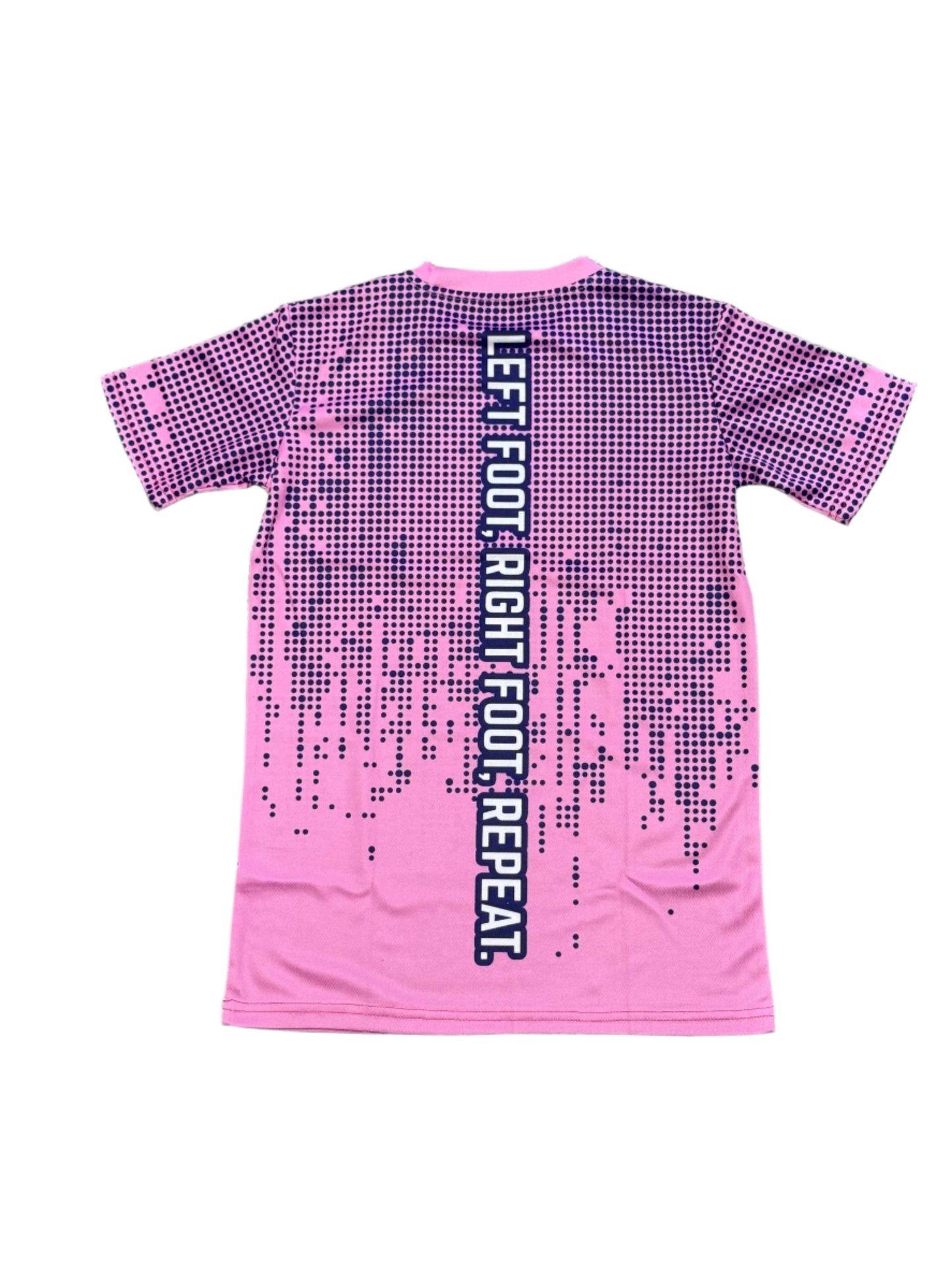 KIDS - "Dot" Technical Running Tee (Pink/Navy)