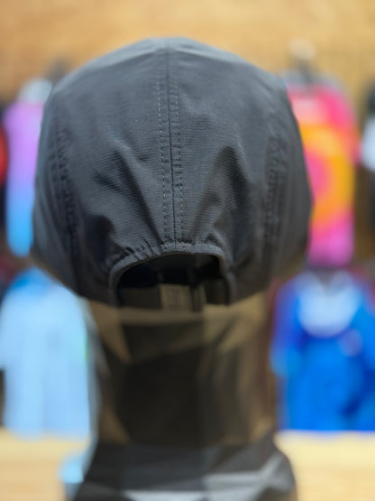 Twisted Running 5 Panel Camper Cap - Black