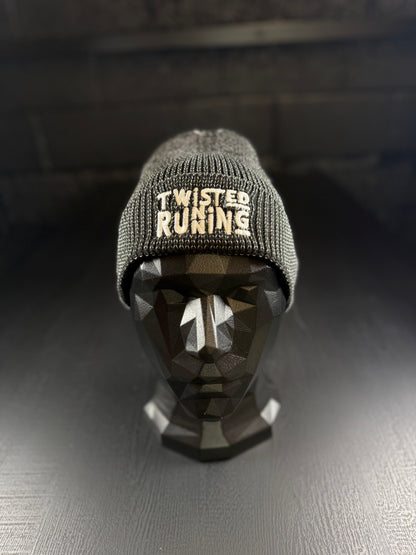 Twisted Reflective Beanie - Black