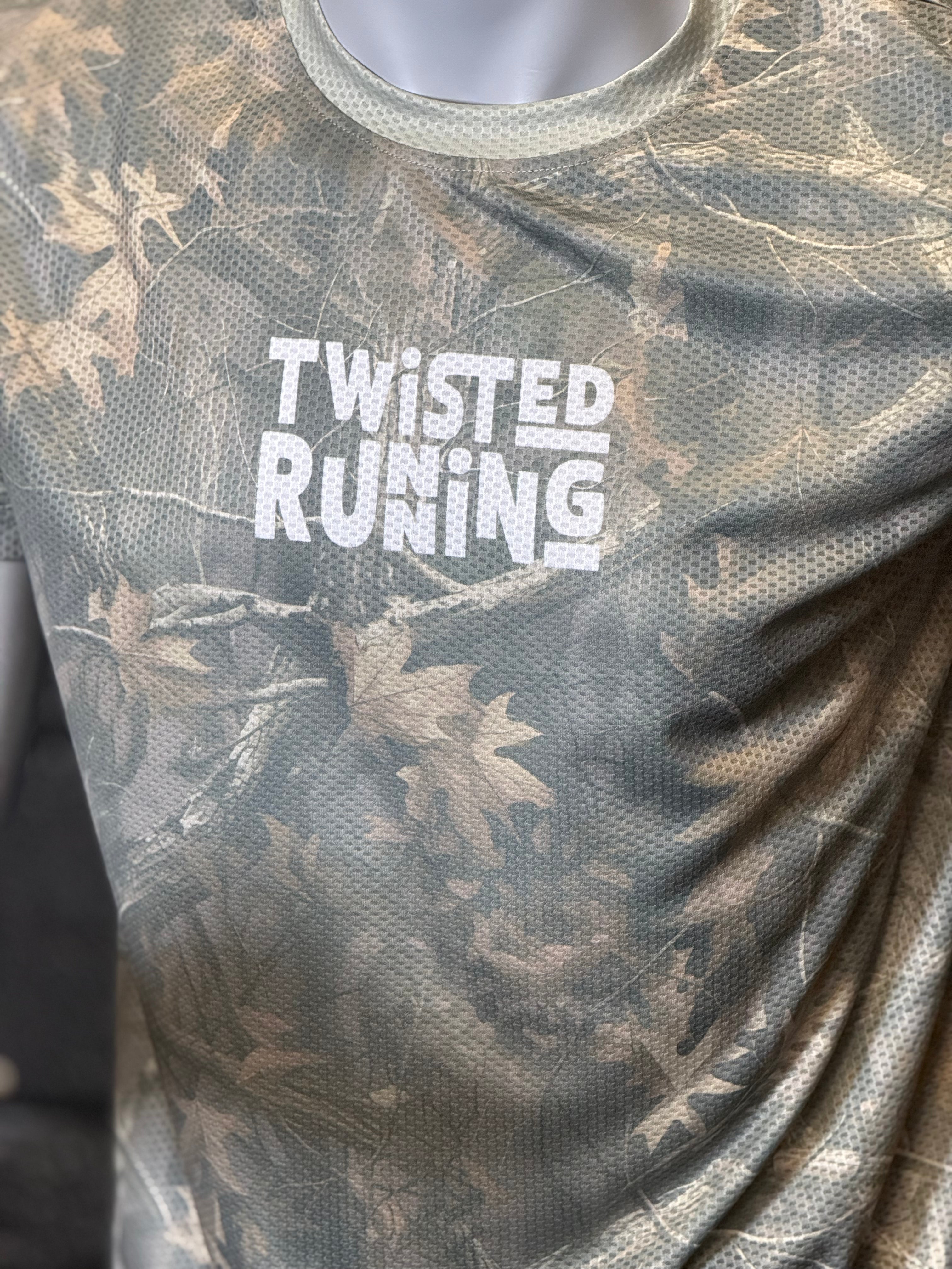 Oak Camo Button Up Technical Running Shirt