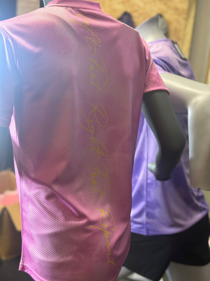 Cloudy Tie-Dye Short Sleeve Technical T-Shirt - Pink