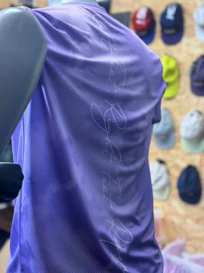 Cloudy Tie-Dye Short Sleeve Technical T-Shirt - Pale Purple