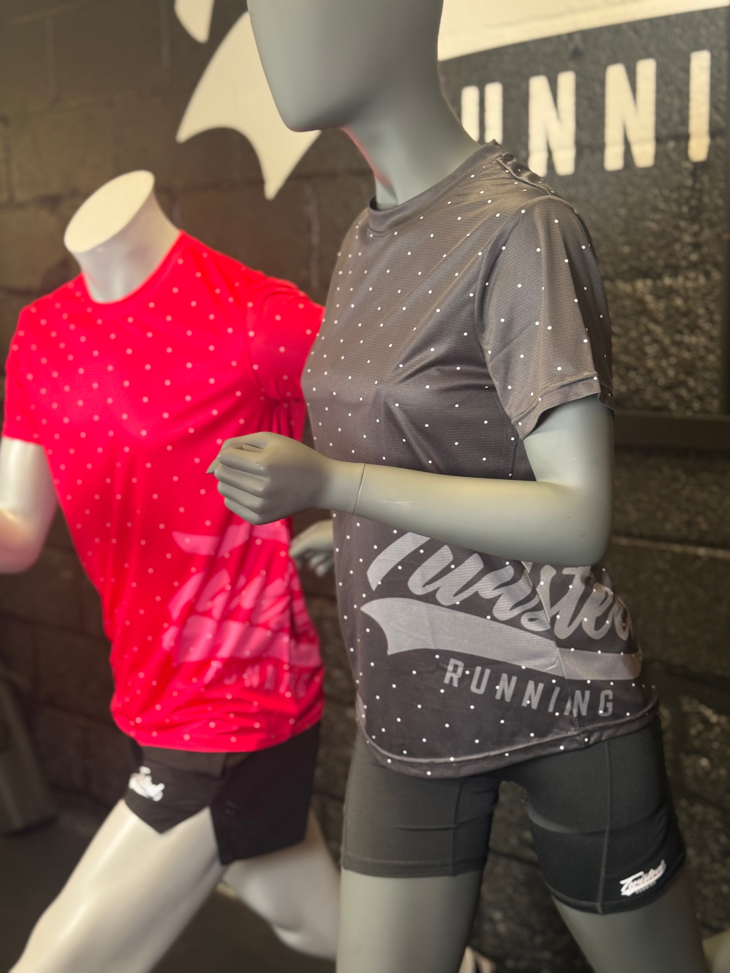 Black Polka Dot Short Sleeve Ultra Light Technical T-Shirt