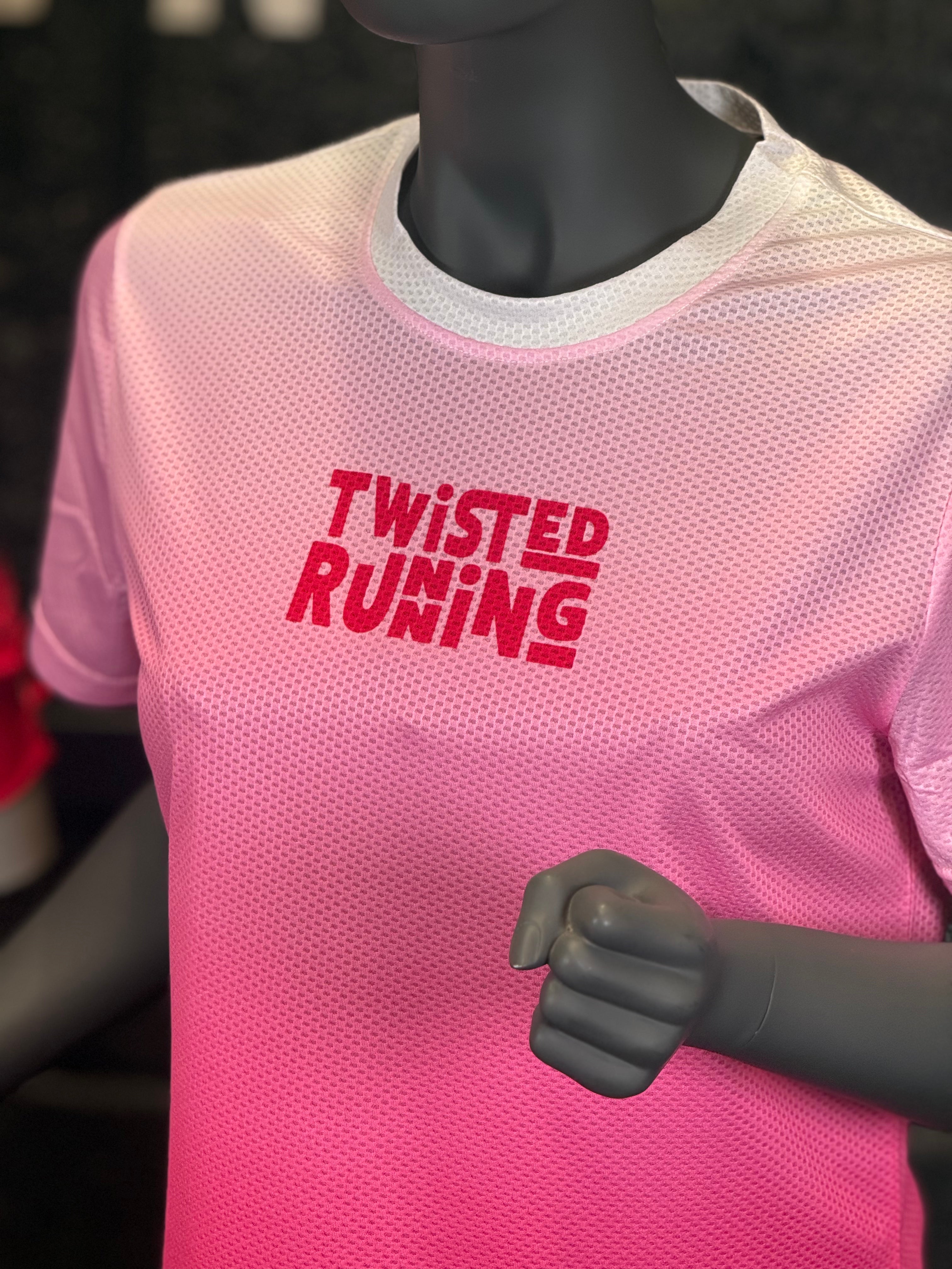 Pink Gradient Short Sleeve Technical T-Shirt