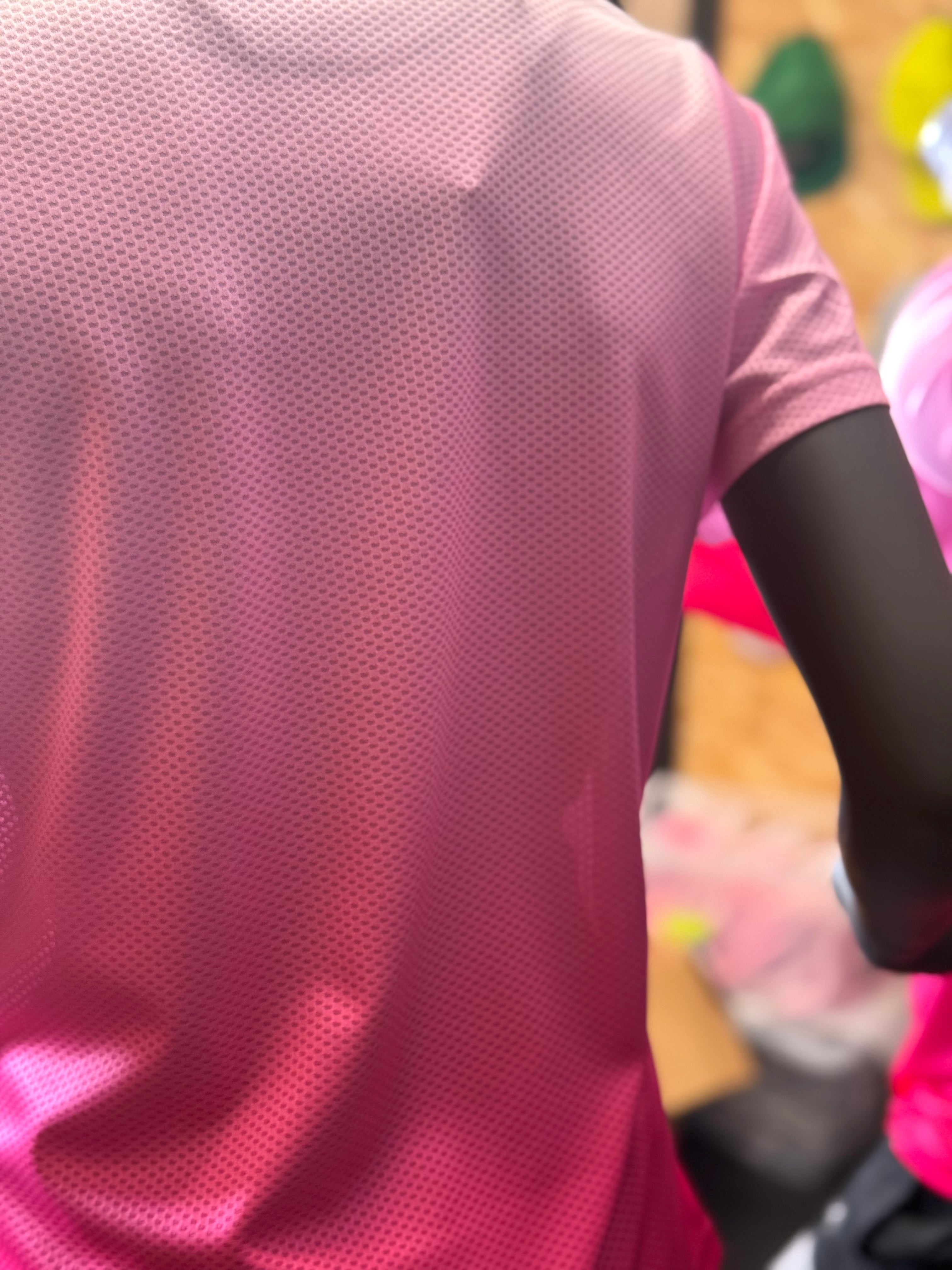 Pink Gradient Short Sleeve Technical T-Shirt