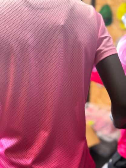Pink Gradient Short Sleeve Technical T-Shirt