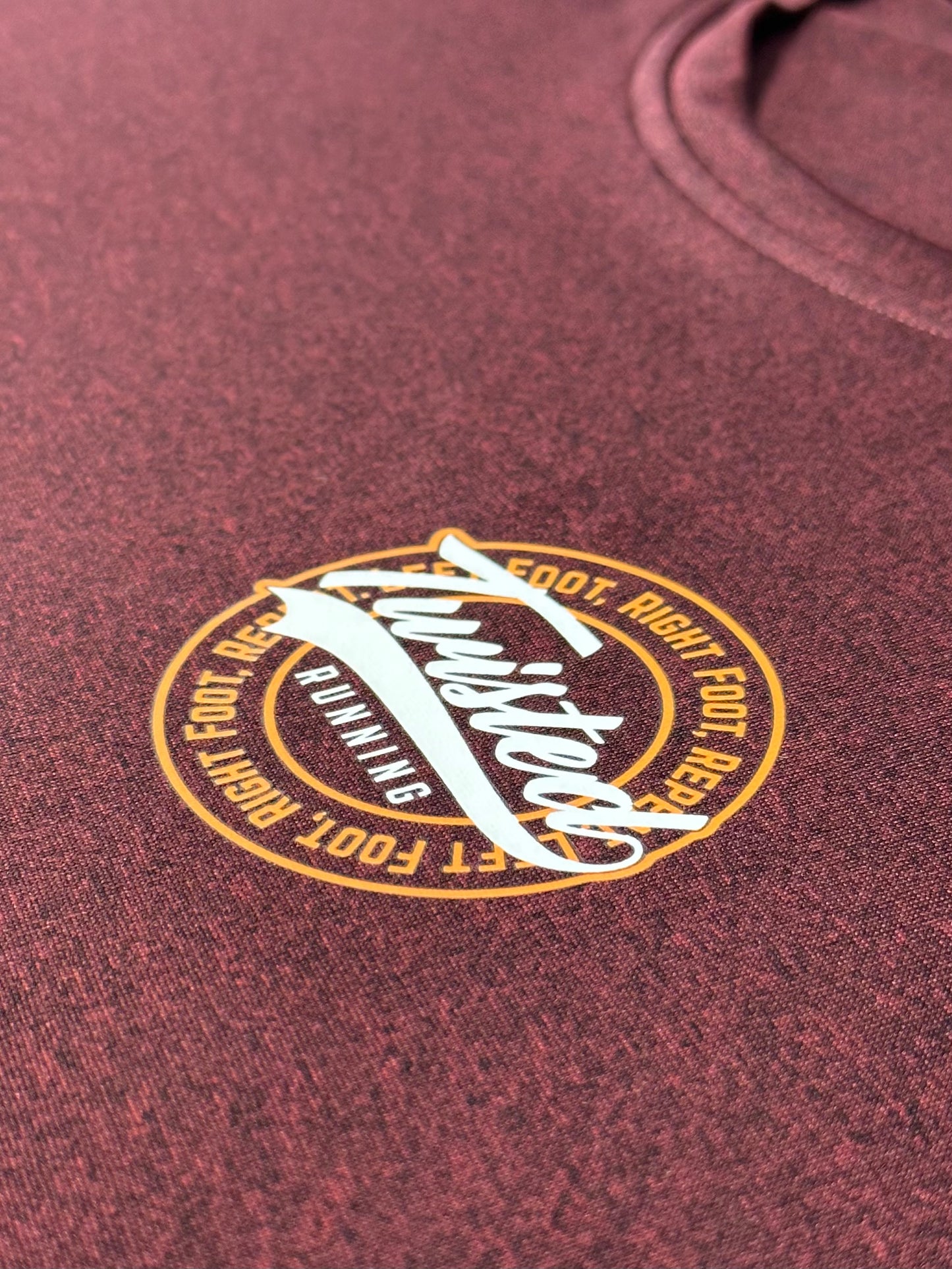 Burgundy & Orange Spine Technical Tee (Unisex )