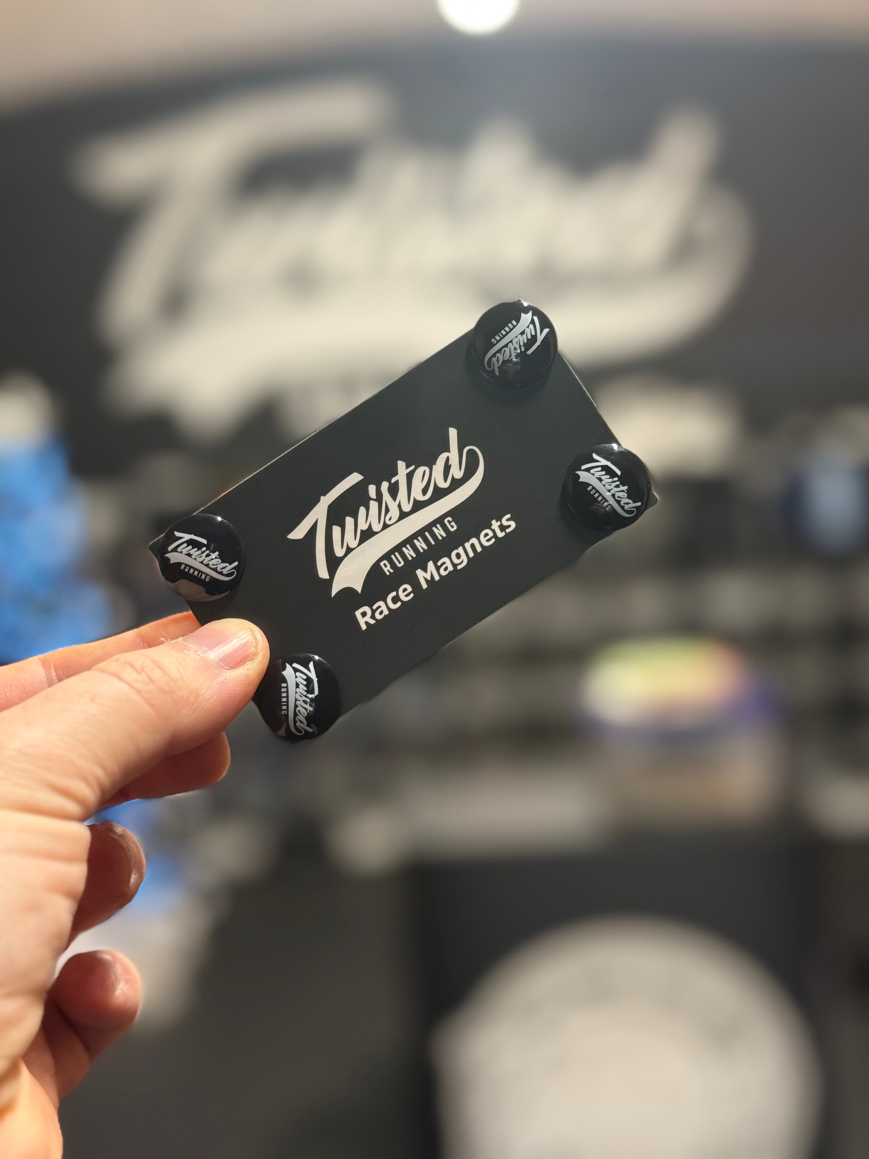 Twisted Race Bib Magnets