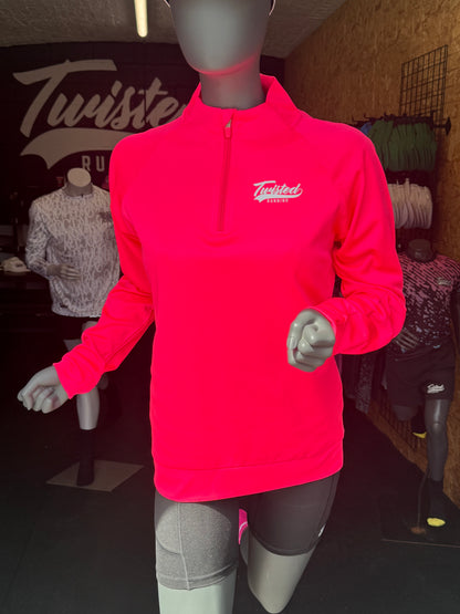 Fluro Pink 1/4 zip