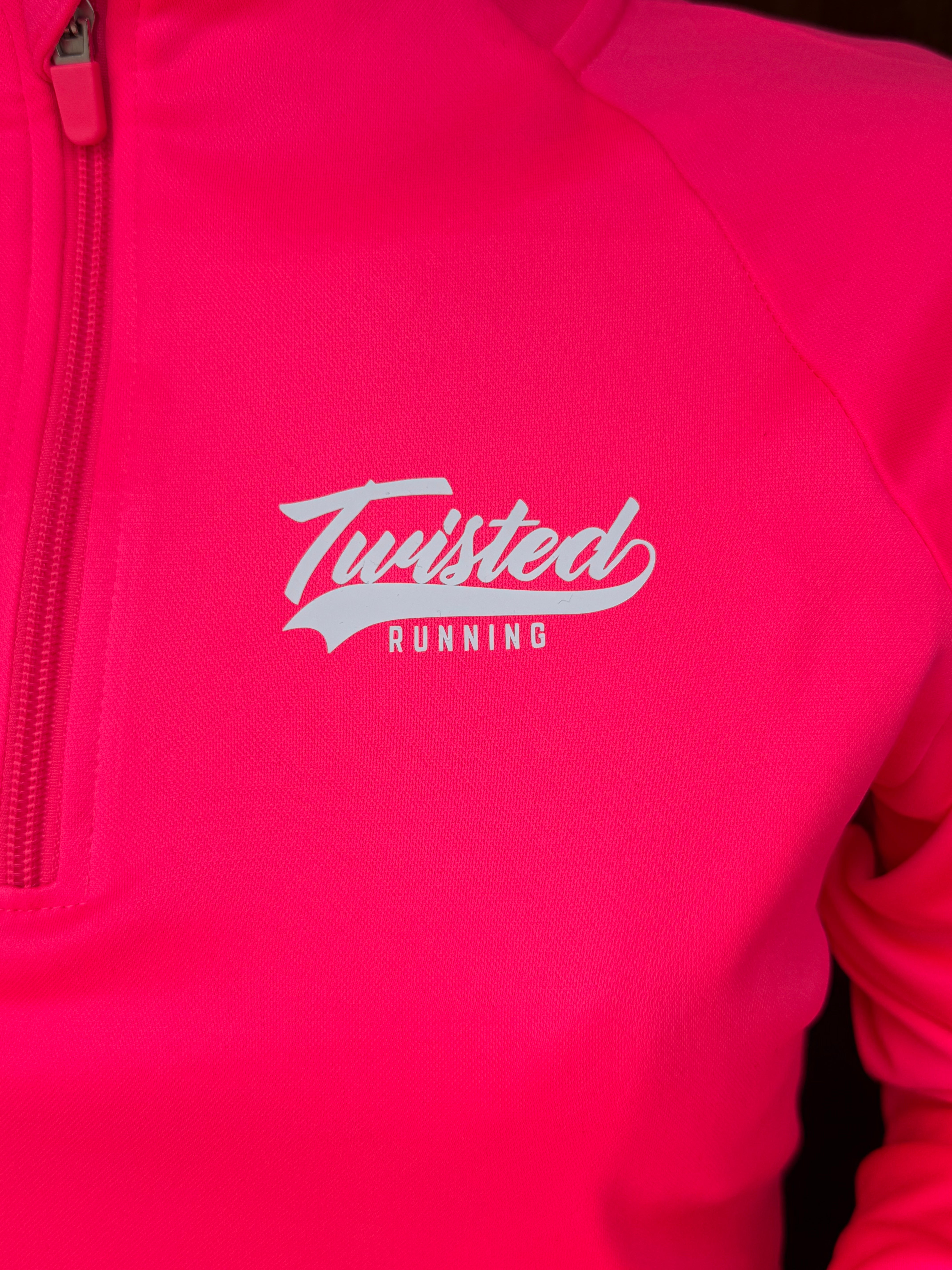 Fluro Pink 1/4 zip