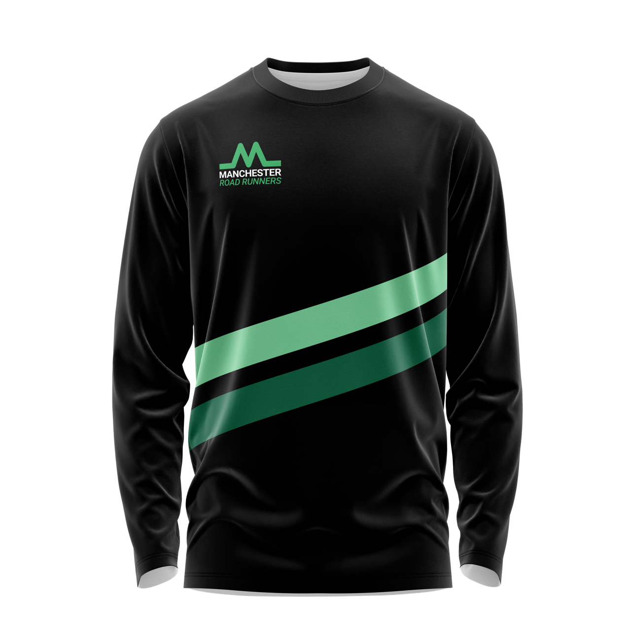 Manchester Road Runners Long Sleeve Tee - Black/Green