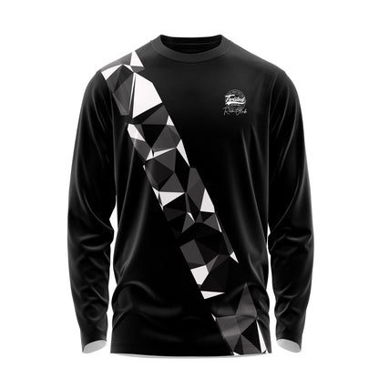 Twisted Run Club Long Sleeve Tee - Black/White