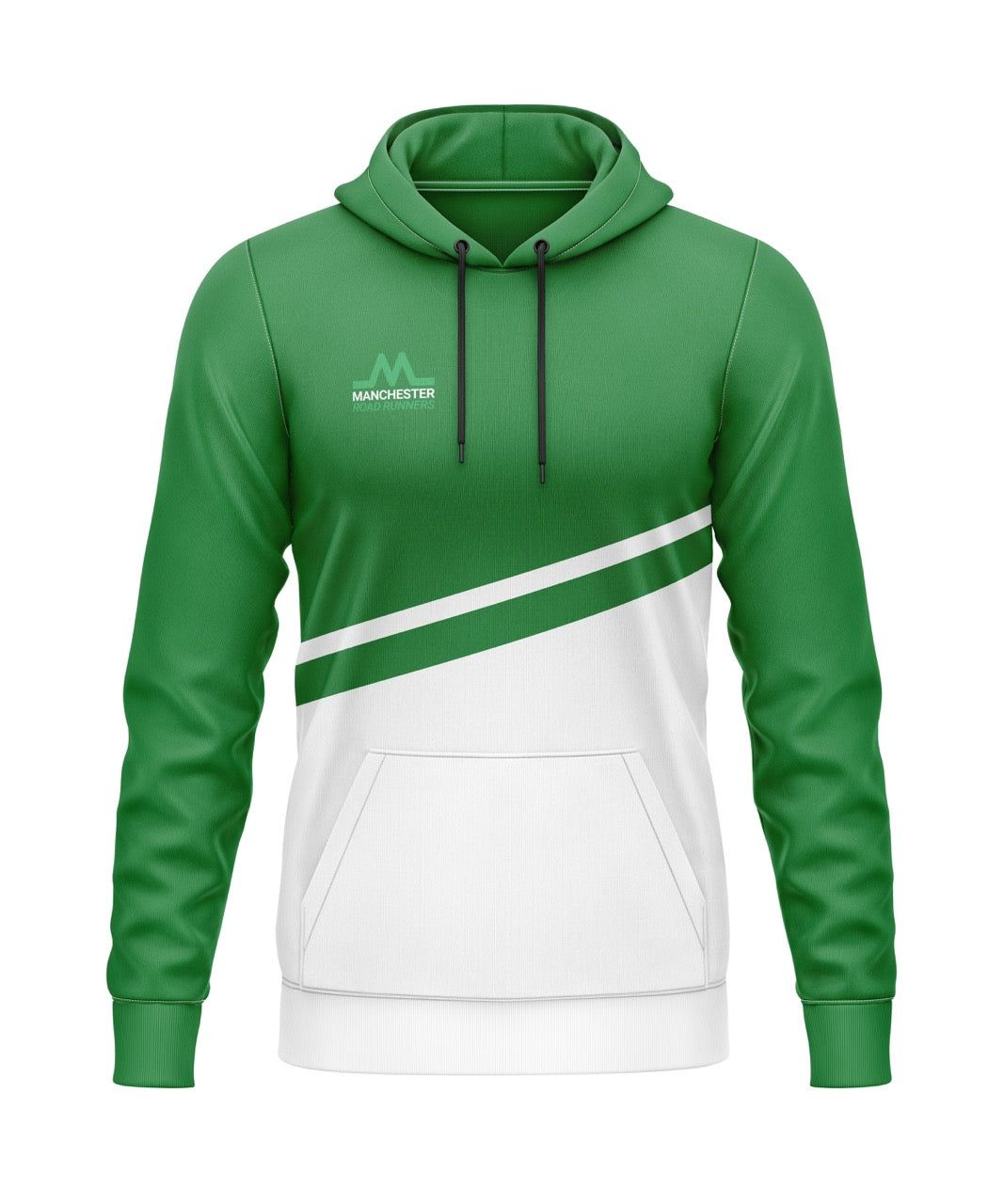 Manchester Road Runners Hoodie (Polyester) - Green/White