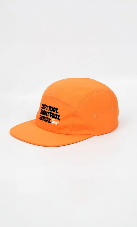 Technical Running Hat (Flat Peak) - Orange