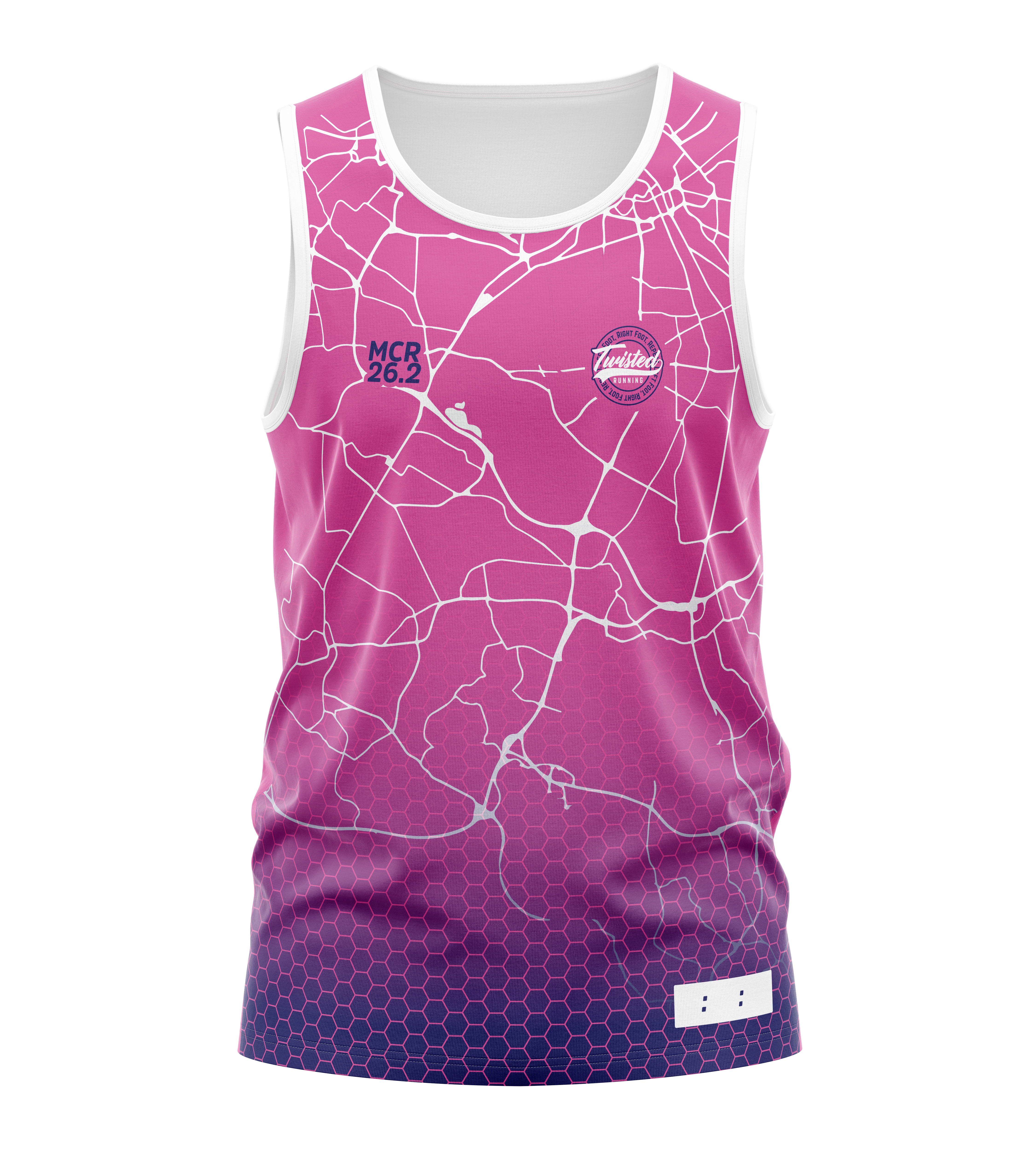 Pink/Navy Manchester 26.2 Race/Finisher Tank – A Marathon Worthy Tribute (Pre-Order) Please Read Description