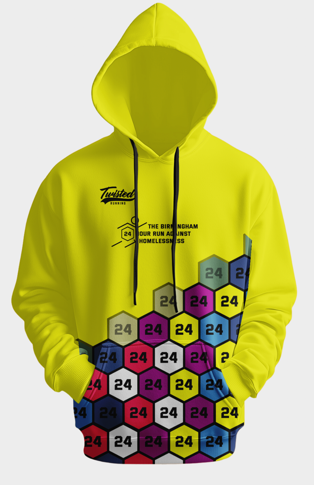 Polyester Sports Hoodie - The 24 hour Run Against Homelessness