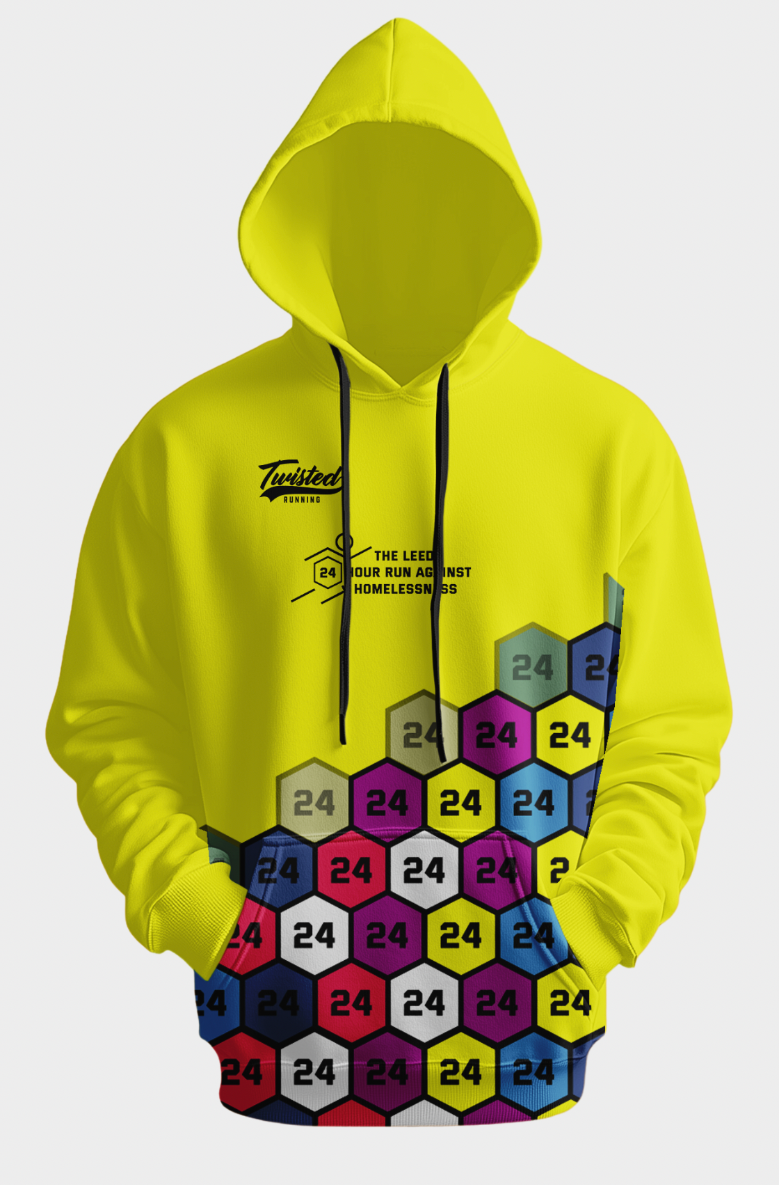 Polyester Sports Hoodie - The 24 hour Run Against Homelessness