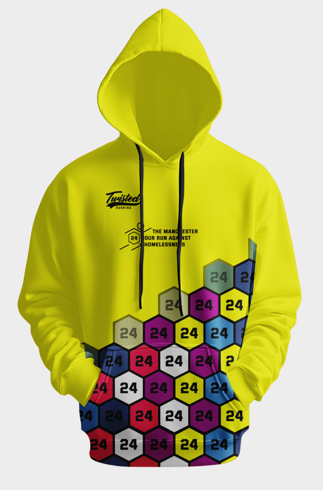 Polyester Sports Hoodie - The 24 hour Run Against Homelessness
