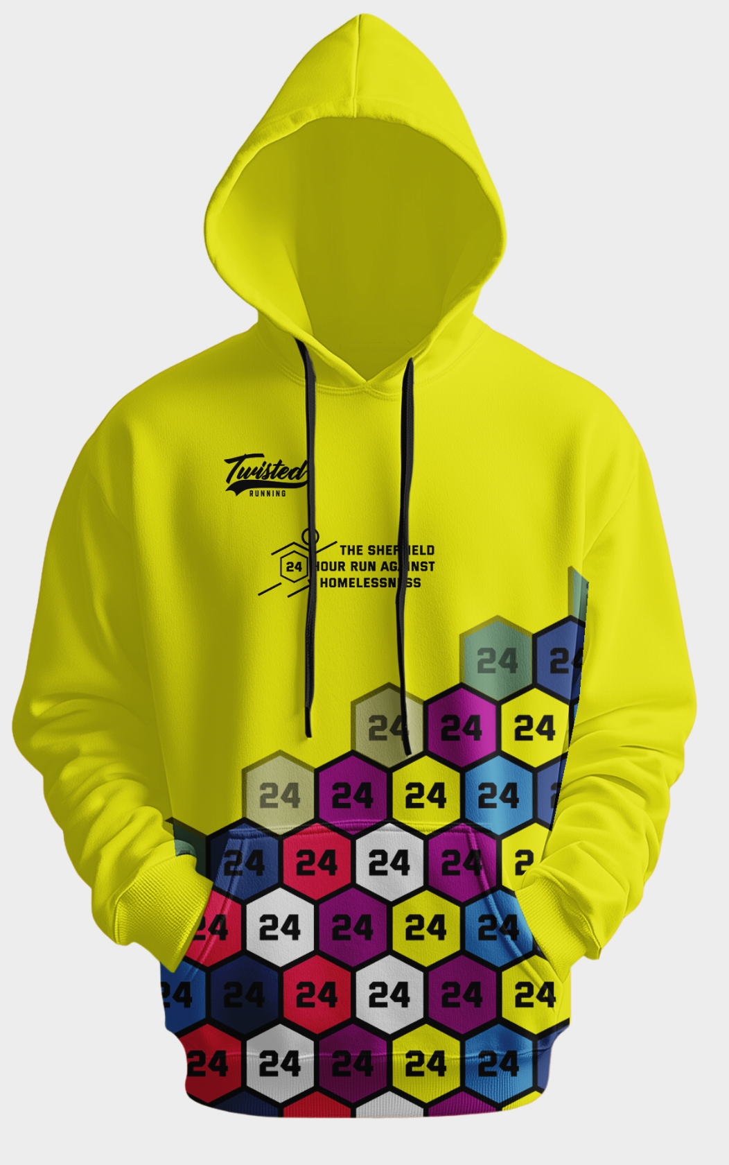 Polyester Sports Hoodie - The 24 hour Run Against Homelessness