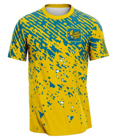 Bury Banana Boys T-Shirt - Blue/Yellow