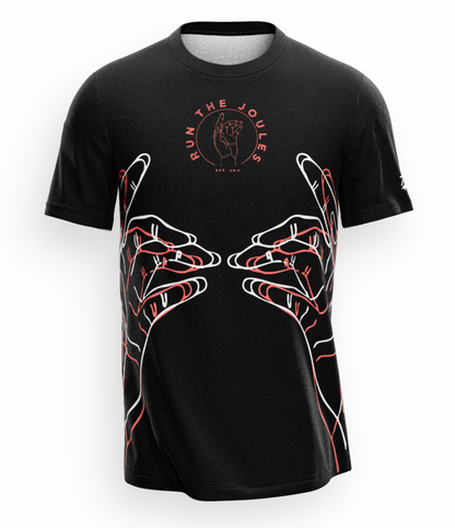 Run The Joules T-Shirt - Black/Salmon