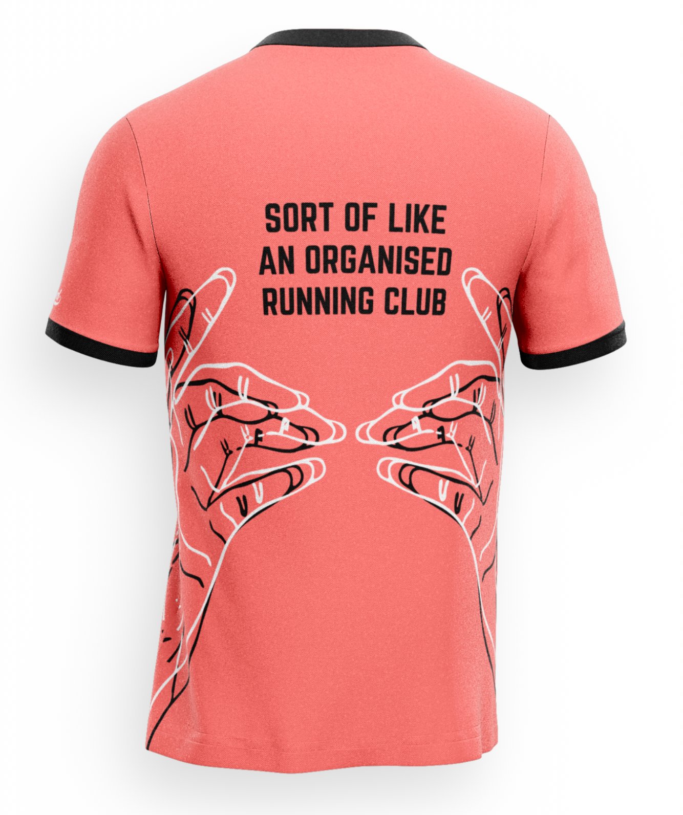 Run The Joules T-Shirt - Salmon/Black