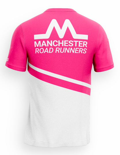 Manchester Road Runners T-Shirt - Pink/White
