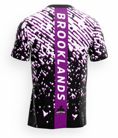 Brooklands Run Club T-Shirt - Black/White/Purple