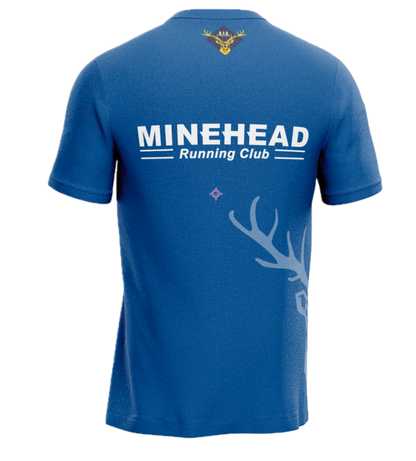 Minehead Running Club T-Shirt - Blue/White