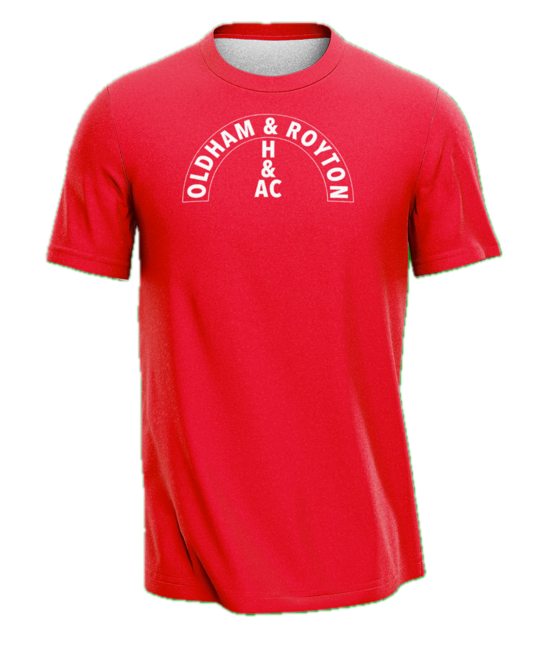 Oldham & Royton Retro T-Shirt - Red/White