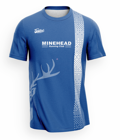 Minehead Running Club T-Shirt - Blue/White
